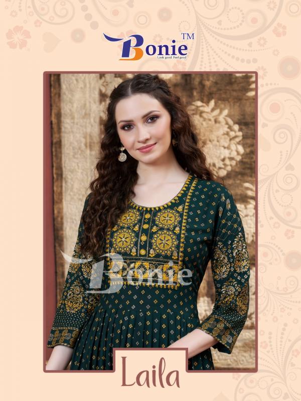 Bonie Laila Rayon Designer Exclusive Kurti Collection